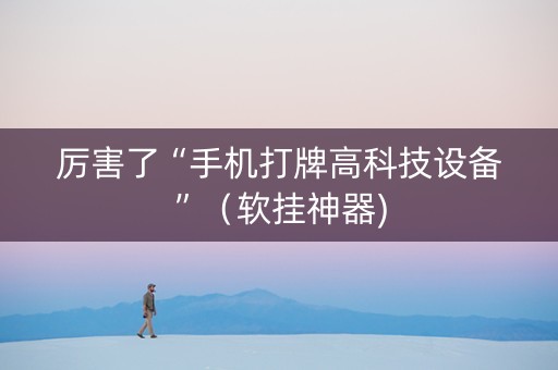 厉害了“手机打牌高科技设备”（软挂神器)
