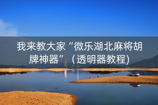 我来教大家“微乐湖北麻将胡牌神器”（透明器教程)