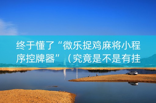 终于懂了“微乐捉鸡麻将小程序控牌器”（究竟是不是有挂)
