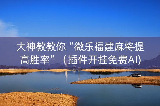 大神教教你“微乐福建麻将提高胜率”（插件开挂免费AI)