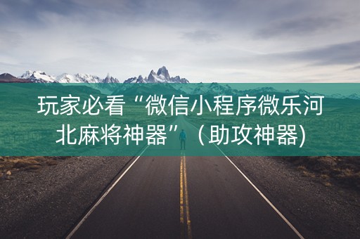 玩家必看“微信小程序微乐河北麻将神器”（助攻神器)
