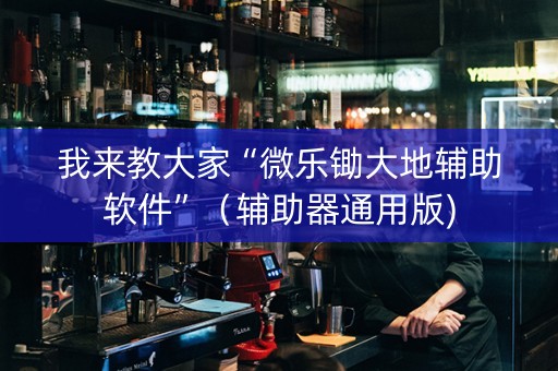 我来教大家“微乐锄大地辅助软件”（辅助器通用版)