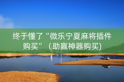 终于懂了“微乐宁夏麻将插件购买”（助赢神器购买)
