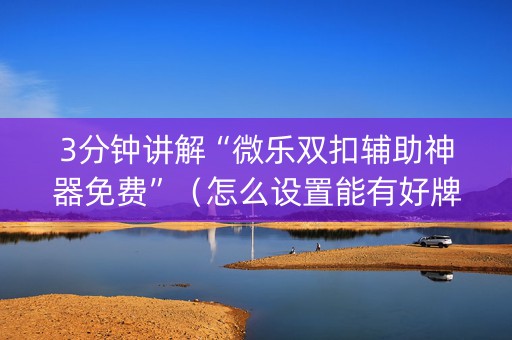 3分钟讲解“微乐双扣辅助神器免费”（怎么设置能有好牌)