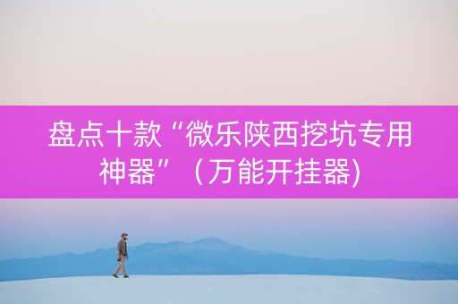 盘点十款“微乐陕西挖坑专用神器”（万能开挂器)
