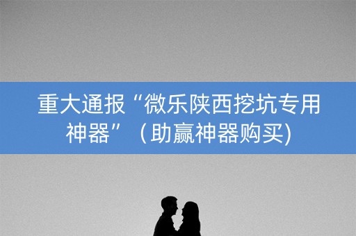 重大通报“微乐陕西挖坑专用神器”（助赢神器购买)