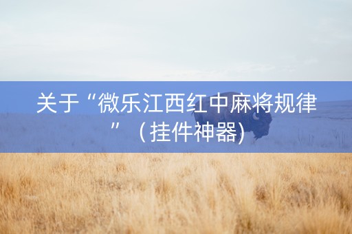 关于“微乐江西红中麻将规律”（挂件神器)