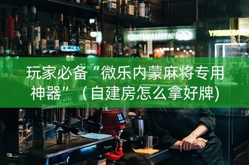 玩家必备“微乐内蒙麻将专用神器”（自建房怎么拿好牌)