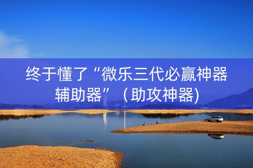 终于懂了“微乐三代必赢神器辅助器”（助攻神器)