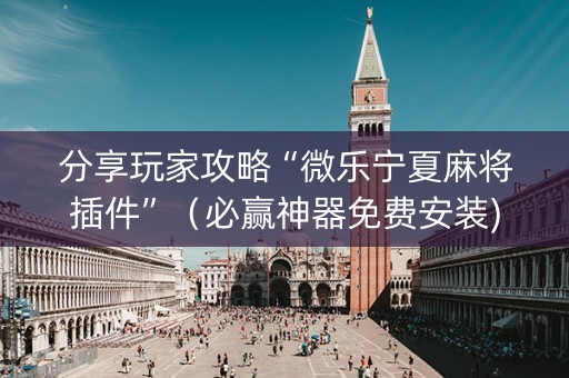 分享玩家攻略“微乐宁夏麻将插件”（必赢神器免费安装)