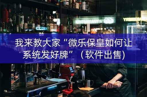 我来教大家“微乐保皇如何让系统发好牌”（软件出售)