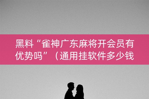 黑料“雀神广东麻将开会员有优势吗”（通用挂软件多少钱)