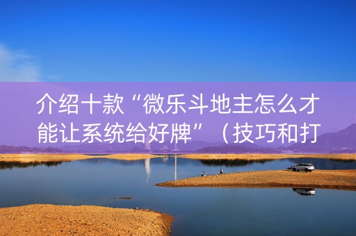 介绍十款“微乐斗地主怎么才能让系统给好牌”（技巧和打好牌方法)