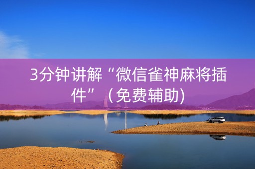 3分钟讲解“微信雀神麻将插件”（免费辅助)