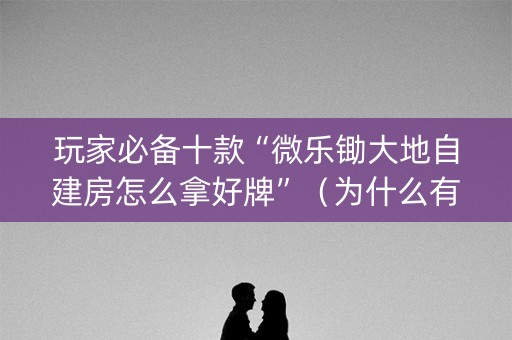 玩家必备十款“微乐锄大地自建房怎么拿好牌”（为什么有人一直赢)