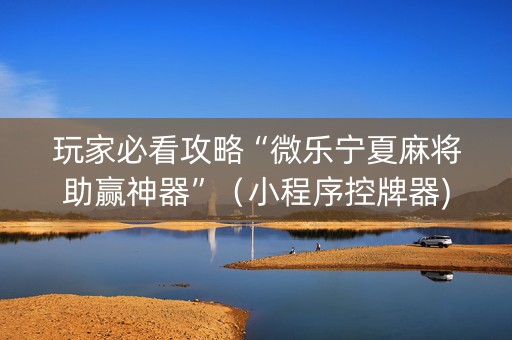 玩家必看攻略“微乐宁夏麻将助赢神器”（小程序控牌器)