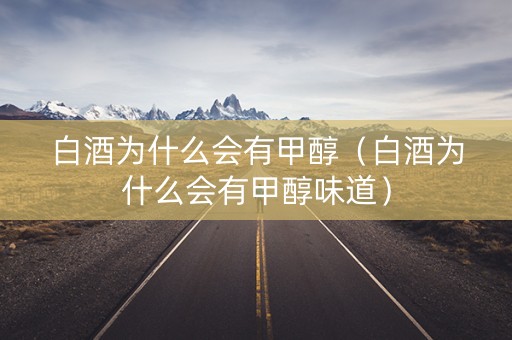 白酒为什么会有甲醇（白酒为什么会有甲醇味道）