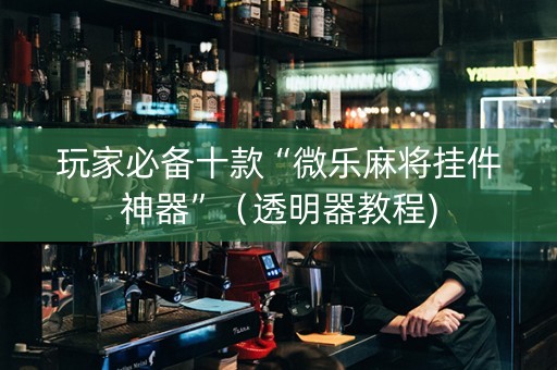 玩家必备十款“微乐麻将挂件神器”（透明器教程)