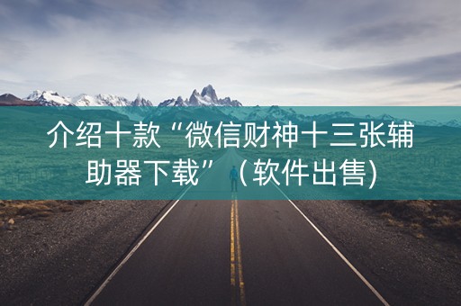 介绍十款“微信财神十三张辅助器下载”（软件出售)