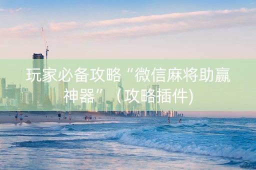 玩家必备攻略“微信麻将助赢神器”（攻略插件)