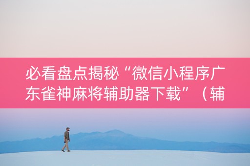 必看盘点揭秘“微信小程序广东雀神麻将辅助器下载”（辅助器插件)