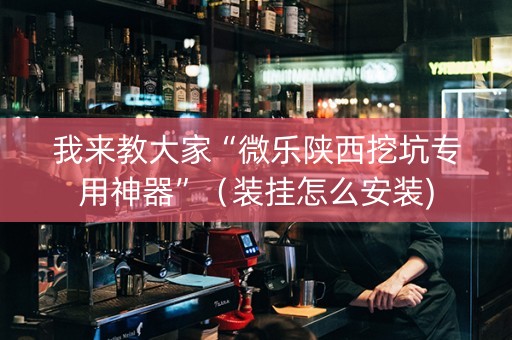我来教大家“微乐陕西挖坑专用神器”（装挂怎么安装)