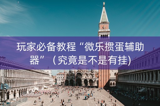玩家必备教程“微乐掼蛋辅助器”（究竟是不是有挂)