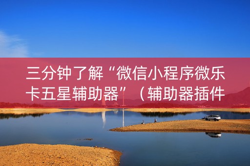 三分钟了解“微信小程序微乐卡五星辅助器”（辅助器插件)