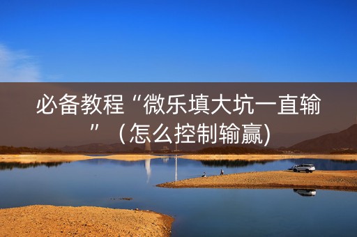 必备教程“微乐填大坑一直输”（怎么控制输赢)