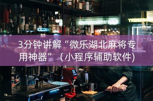 3分钟讲解“微乐湖北麻将专用神器”（小程序辅助软件)