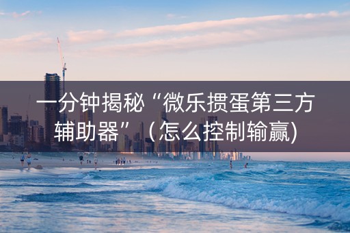 一分钟揭秘“微乐掼蛋第三方辅助器”（怎么控制输赢)