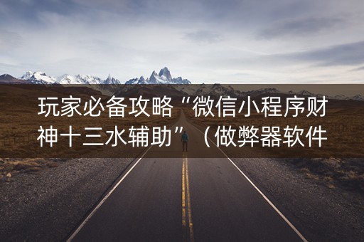 玩家必备攻略“微信小程序财神十三水辅助”（做弊器软件下载)