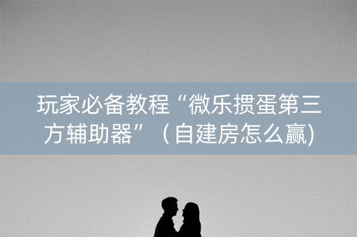 玩家必备教程“微乐掼蛋第三方辅助器”（自建房怎么赢)