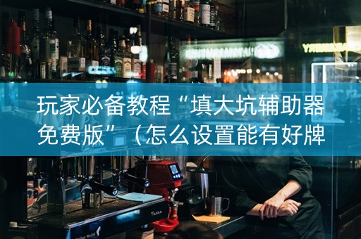 玩家必备教程“填大坑辅助器免费版”（怎么设置能有好牌)