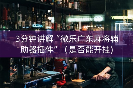 3分钟讲解“微乐广东麻将辅助器插件”（是否能开挂)