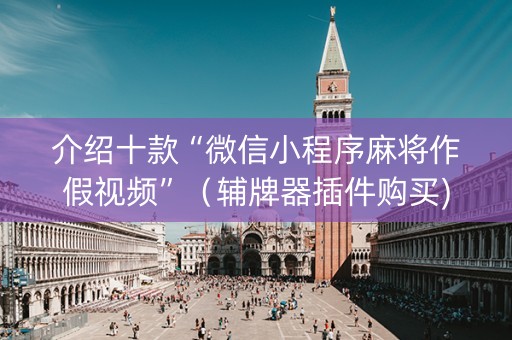 介绍十款“微信小程序麻将作假视频”（辅牌器插件购买)