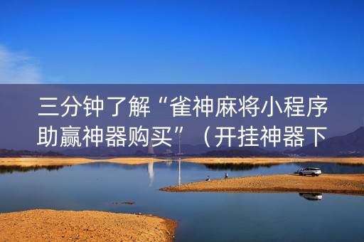 三分钟了解“雀神麻将小程序助赢神器购买”（开挂神器下载)