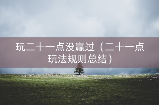 玩二十一点没赢过（二十一点玩法规则总结）