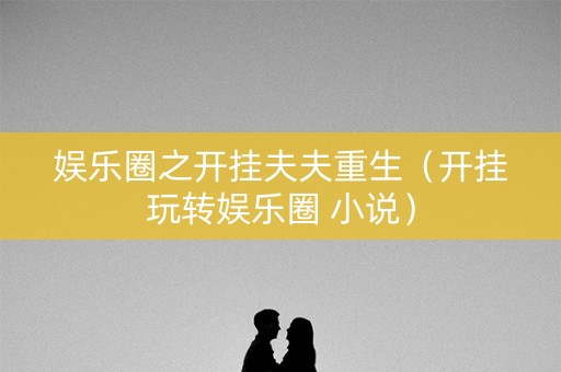 娱乐圈之开挂夫夫重生（开挂玩转娱乐圈 小说）
