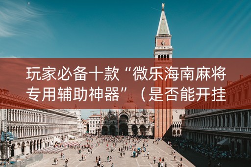玩家必备十款“微乐海南麻将专用辅助神器”（是否能开挂)