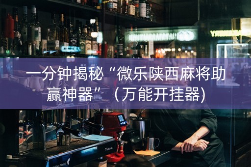 一分钟揭秘“微乐陕西麻将助赢神器”（万能开挂器)