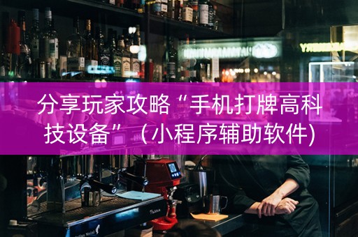 分享玩家攻略“手机打牌高科技设备”（小程序辅助软件)
