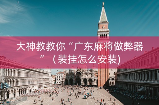 大神教教你“广东麻将做弊器”（装挂怎么安装)