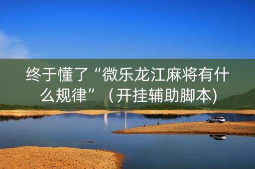 终于懂了“微乐龙江麻将有什么规律”（开挂辅助脚本)