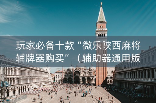 玩家必备十款“微乐陕西麻将辅牌器购买”（辅助器通用版)