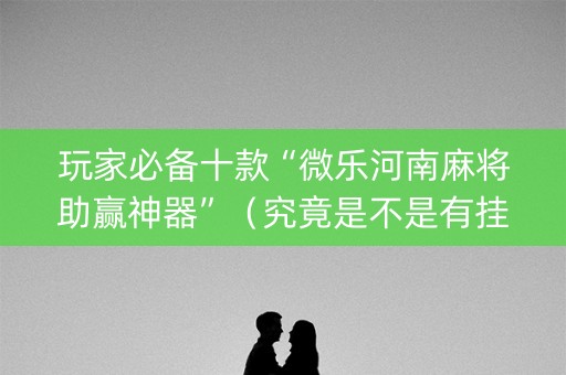 玩家必备十款“微乐河南麻将助赢神器”（究竟是不是有挂)
