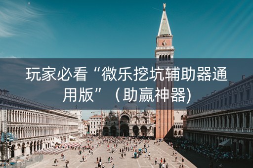 玩家必看“微乐挖坑辅助器通用版”（助赢神器)