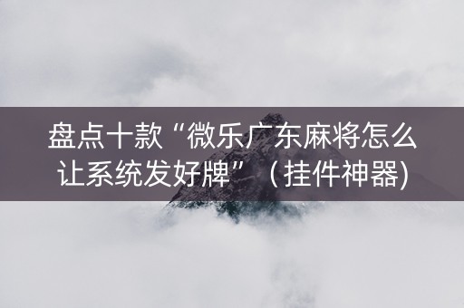盘点十款“微乐广东麻将怎么让系统发好牌”（挂件神器)