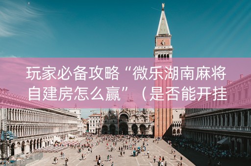 玩家必备攻略“微乐湖南麻将自建房怎么赢”（是否能开挂)