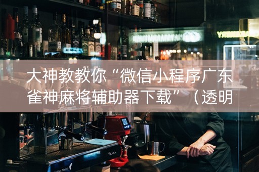 大神教教你“微信小程序广东雀神麻将辅助器下载”（透明器教程)